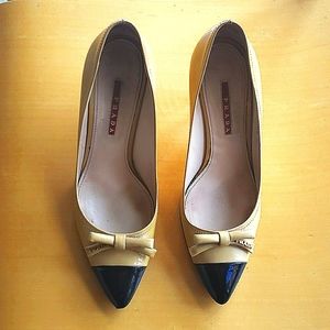 Prada Yellow and Black Heels